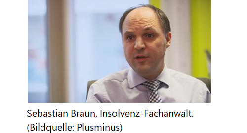 Sebastian Braun, Insolvenz-Fachanwalt - Bildquelle Plusminus